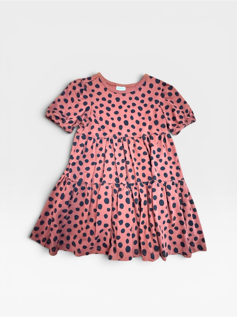 Hanna Andersson Brown Dress with Black Polka Dots